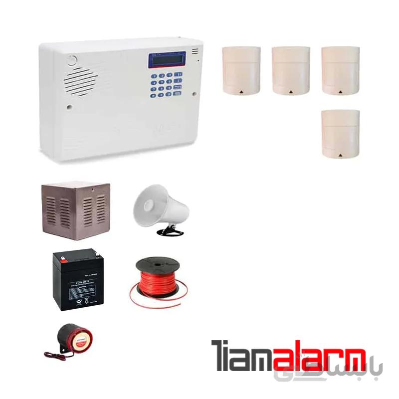 پکیج دزدگیر اماکن با سیم مدل سایلکس سیم کارتی و تلفنیSG8PR4