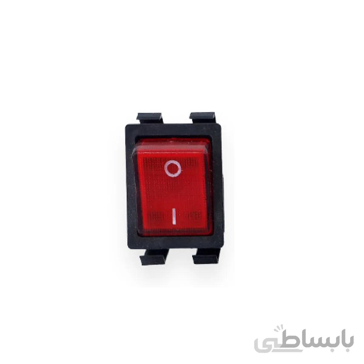 کلید پهن 10 آمپر چراغ دار