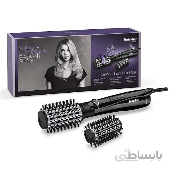 سشوار چرخشی بابلیس مدل الماس 2995U | خشک کننده، حالت دهنده و ضد وز مو ا Babyliss Diamond Big Hair Dual Replacement Brush Head - 50 and 42 mm