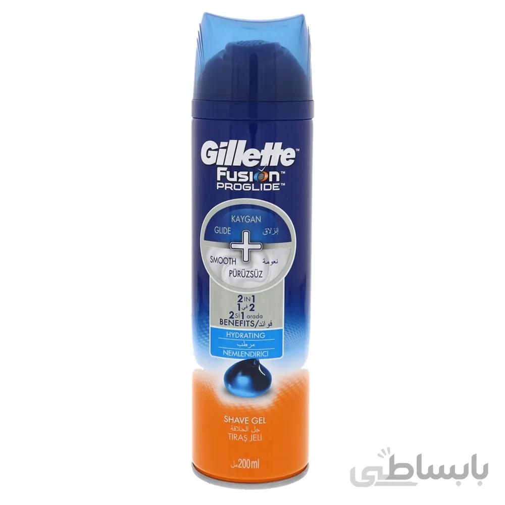 ژل اصلاح فیوژن پروگلاید آبرسان ژیلت ا Gillette Fusion Proglide Shave Gel Hydrating 200ml