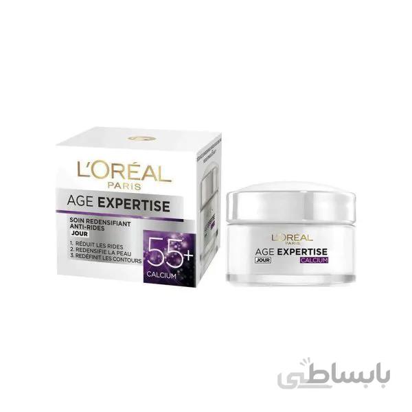 کرم روز لورال ضد چروک کلسیم Wrinkle Expert 55