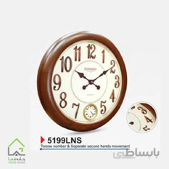 ساعت دیواری گرد با صفحه ثانیه شماره مجزا 5199LNS