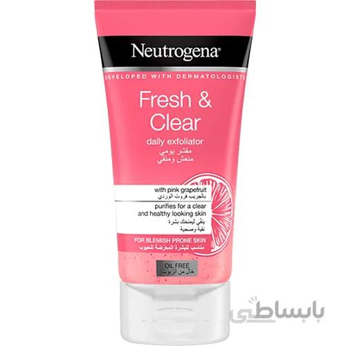 ژل لایه بردار گریپ فروت نوتروژینا اصل مدل Fresh and Clear حجم 150 میل ا Neutrogena Fresh And Clear Daily Exfoliator