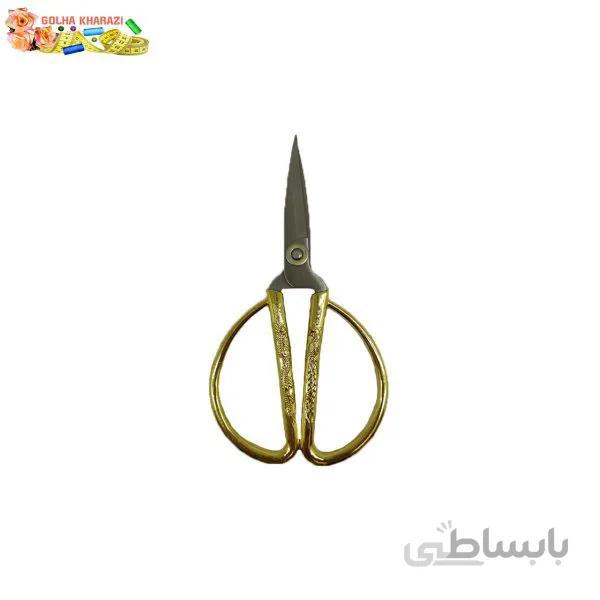 قیچی دسته طلایی سایز 3 کد 2021G