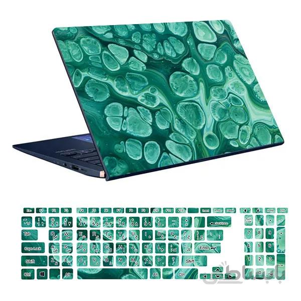 اسکین لپ تاپ طرح Colorful کد۶۰ به همراه استیکر کیبورد