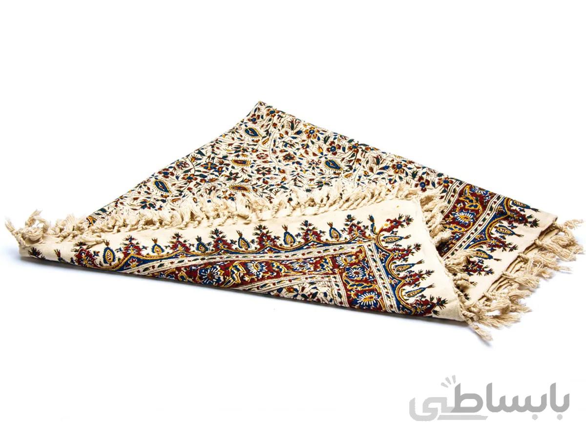 سفره قلمکار طرح گل ریز سایز 100*100