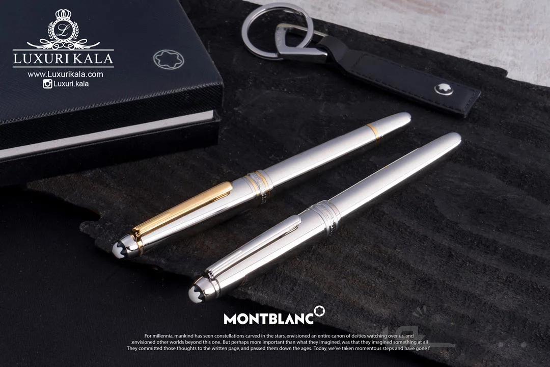 روان نویس تمام استیل Mont Blanc ا Mont Blanc Stainless Steel RollerBall Pen
