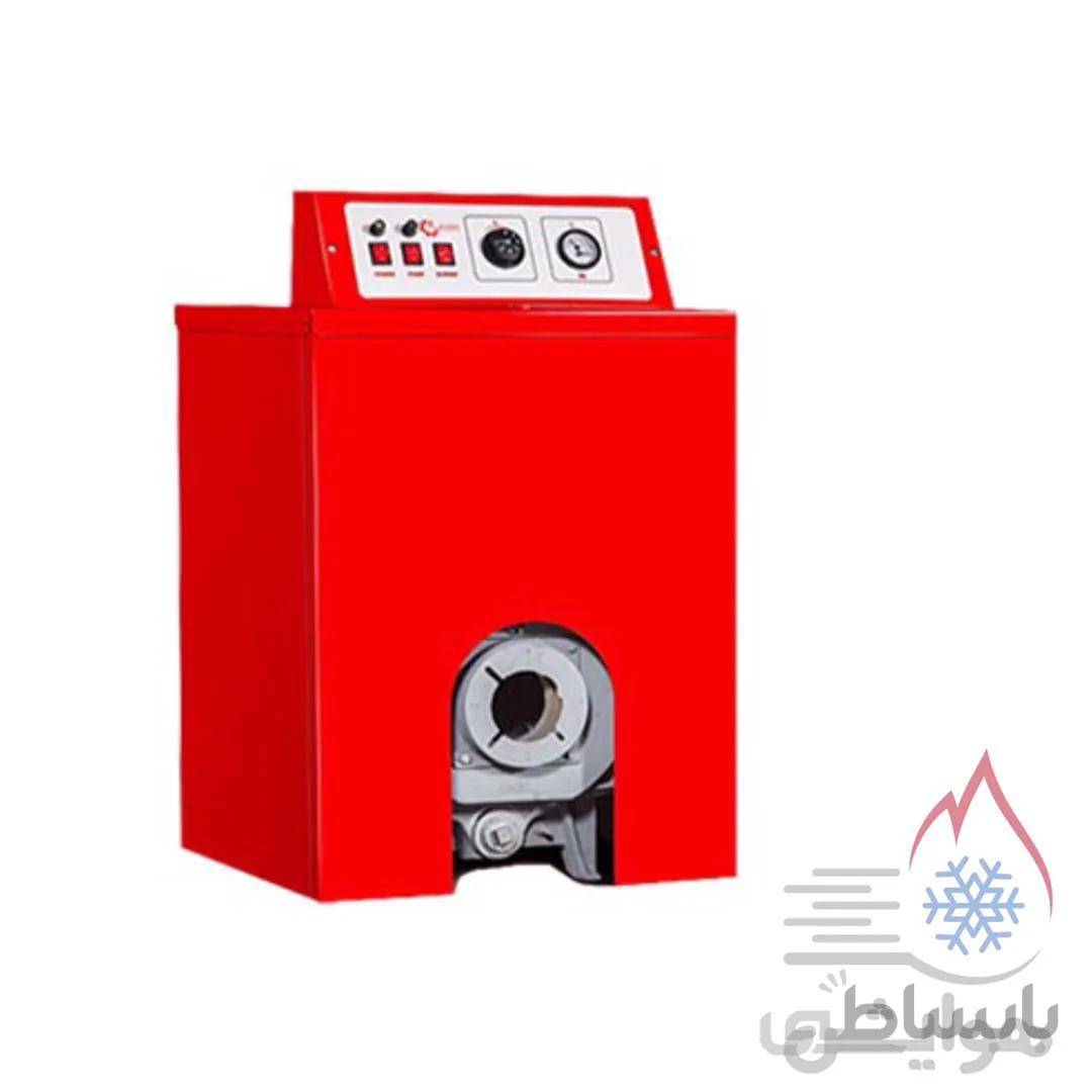پکیج زمینی شوفاژکار مدل آذرخش کوتاه 9 پره ا پکیج موتورخانه ای شوفاژکار مدل آذرخش 9 کوتاه با دیگ چدنی 9 پره بدون مبدل صفحه ای و مشعل و ظرفیت 83,200 کیلوکالری