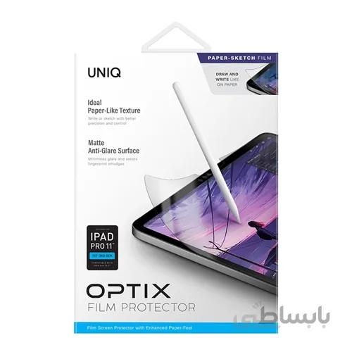 محافظ صفحه نمایش یونیک برای آیپد پرو 11 نسل 1 تا 3 و آیپد ایر 10.9 مدل UNIQ OPTIX PAPER-SKETCH IPAD PRO 11 (1-3RD GEN) | AIR 10.9