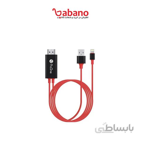 کابل تبدیل لایتنینگ به HDMI پرووان مدل PCH75 طول 1 متر