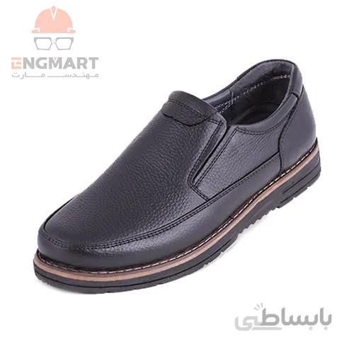 کفش پرسنلی مردانه ساتیا بی بند زیره قهوه ای