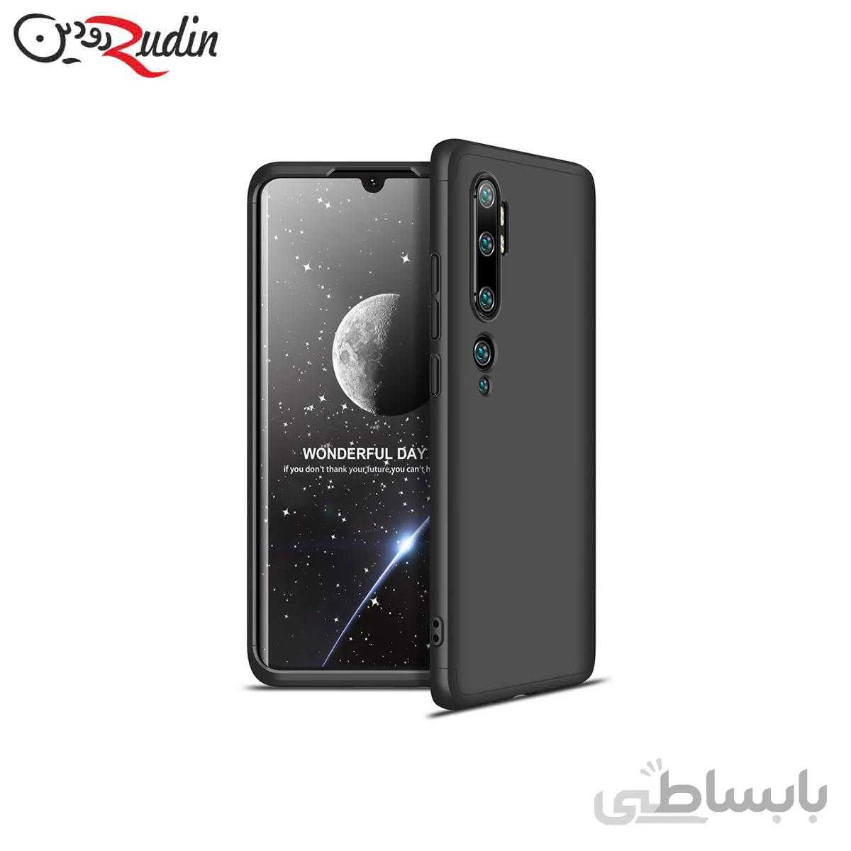کاور ۳۶۰ درجه مدل GKK مناسب Mi Note 10 مشکی دور مشکی