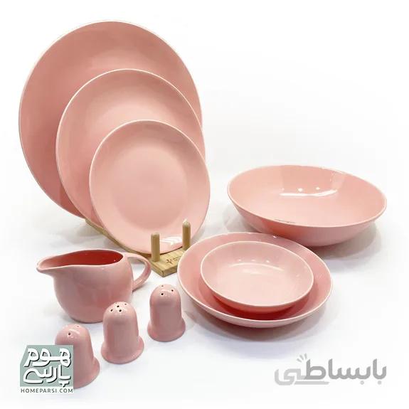 سرویس غذاخوری 30 پارچه استون ور صورتی