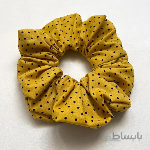 اسکرانچی کتان خردلی ا Scrunchies
