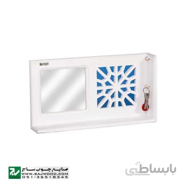 جا کلیدی و شلف دیواری-دکوری صنایع چوب ساج مدل ۶۱۲
