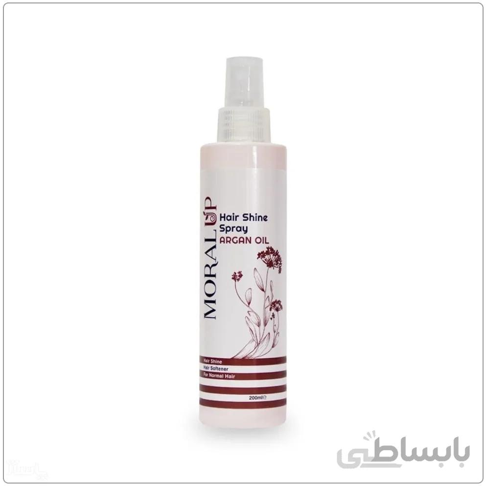 اسپری درخشان کننده مو، حاوی روغن آرگان (مناسب موهای نرمال