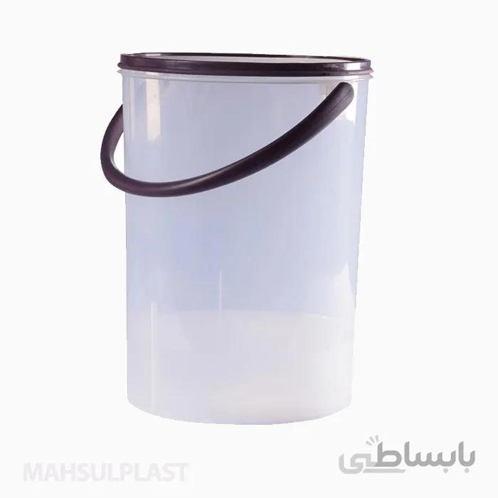 سطل درب دار دسته پلاستیکی 12 لیتری