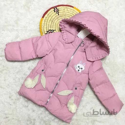 کاپشن دخترانه وارداتی چین داخل پشمی کیفی پوم پوم دار