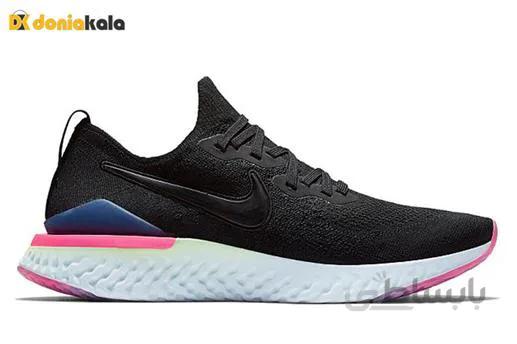 کفش کتونی اسپرت پیاده روی مردانه نایک اپیک ریکت فلاینیت 2 Nike Epic React Flyknit2 SHM-bq8928-003 ا Mens walking sports sneakers Nike Epic React Flyknit2 SHM-bq8928-003