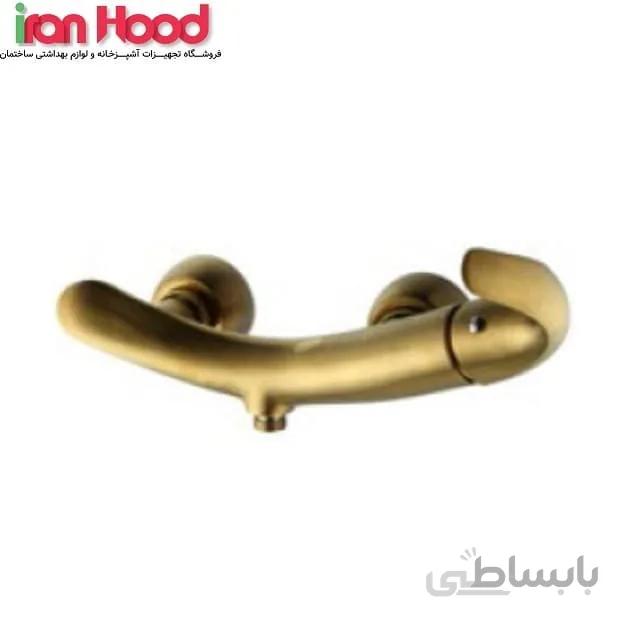 شیر توالت البرز روز مدل تورینو طلایی ا Alborzrooz gold-Torino toilet tap