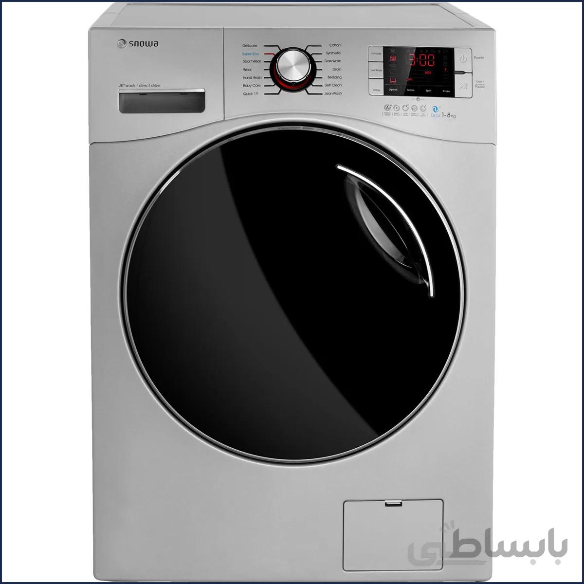 ماشین لباسشویی اسنوا 8 کیلویی مدل SWM-84507 ا SNOWA WASHING MACHINE SWM-84507 8 KG