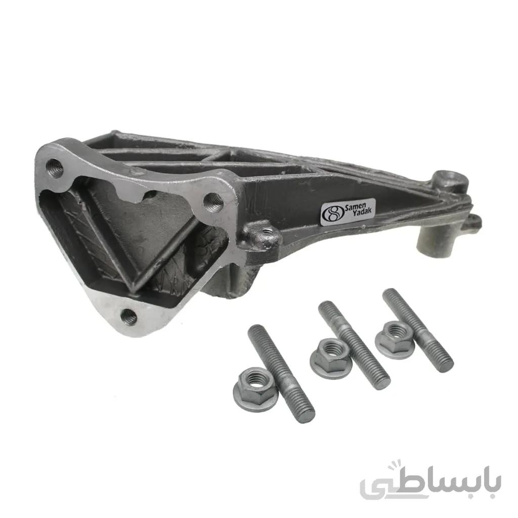 پایه دسته موتور دو سر پیچ پژو 405(پایه مثلثی ) (با پیچ دو سر رزوه)