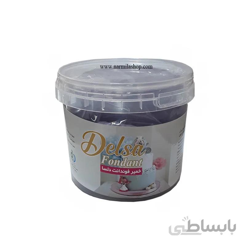 خمیر فوندانت بنفش دلسا