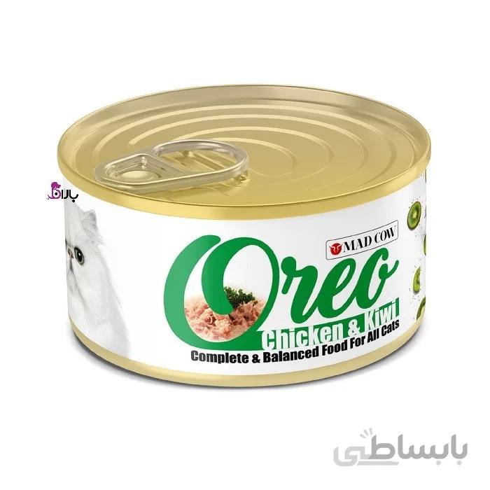 کنسرو گربه اورئو فیله مرغ و کیوی (120 گرم)