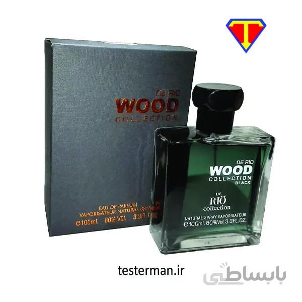 عطر ادکلن مردانه دیسکوارد ریو کالکشن مدل ریو وود مشکی (Rio Wood Black) حجم 100 میل ا Rio Wood Black - DSQUARED² He Wood Rocky Mountain 100 mil