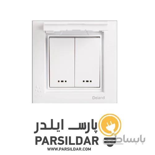 کلید و پریز بارانی توکار دلند مدل آسا