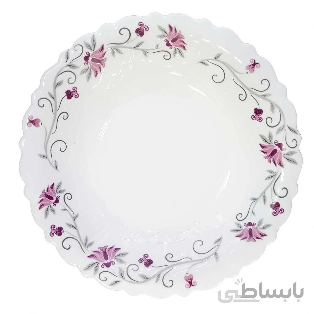 بشقاب خورش خوری پارس اوپال کد 124 بسته 6 عددی