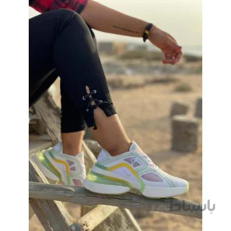 کفش اصلی نایک ایرمکس 270 ایکس دخترانه سفید/سبز Nike Nike Air Max 270 XX Women's Shoe