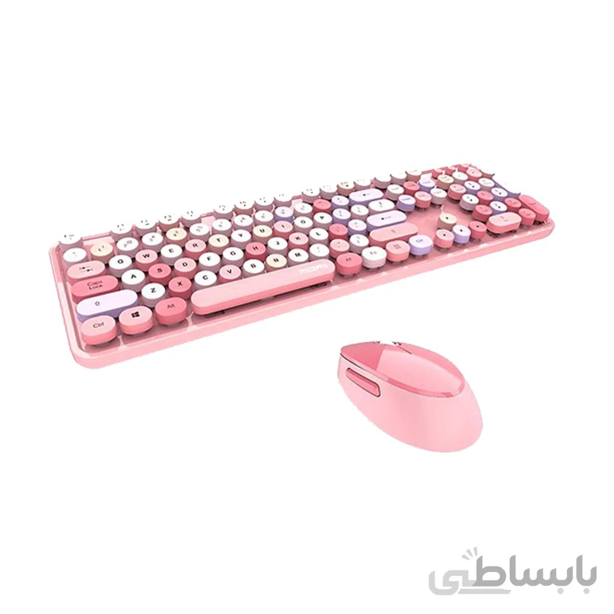 ست ماوس و کیبورد Mofii Sweet صورتی