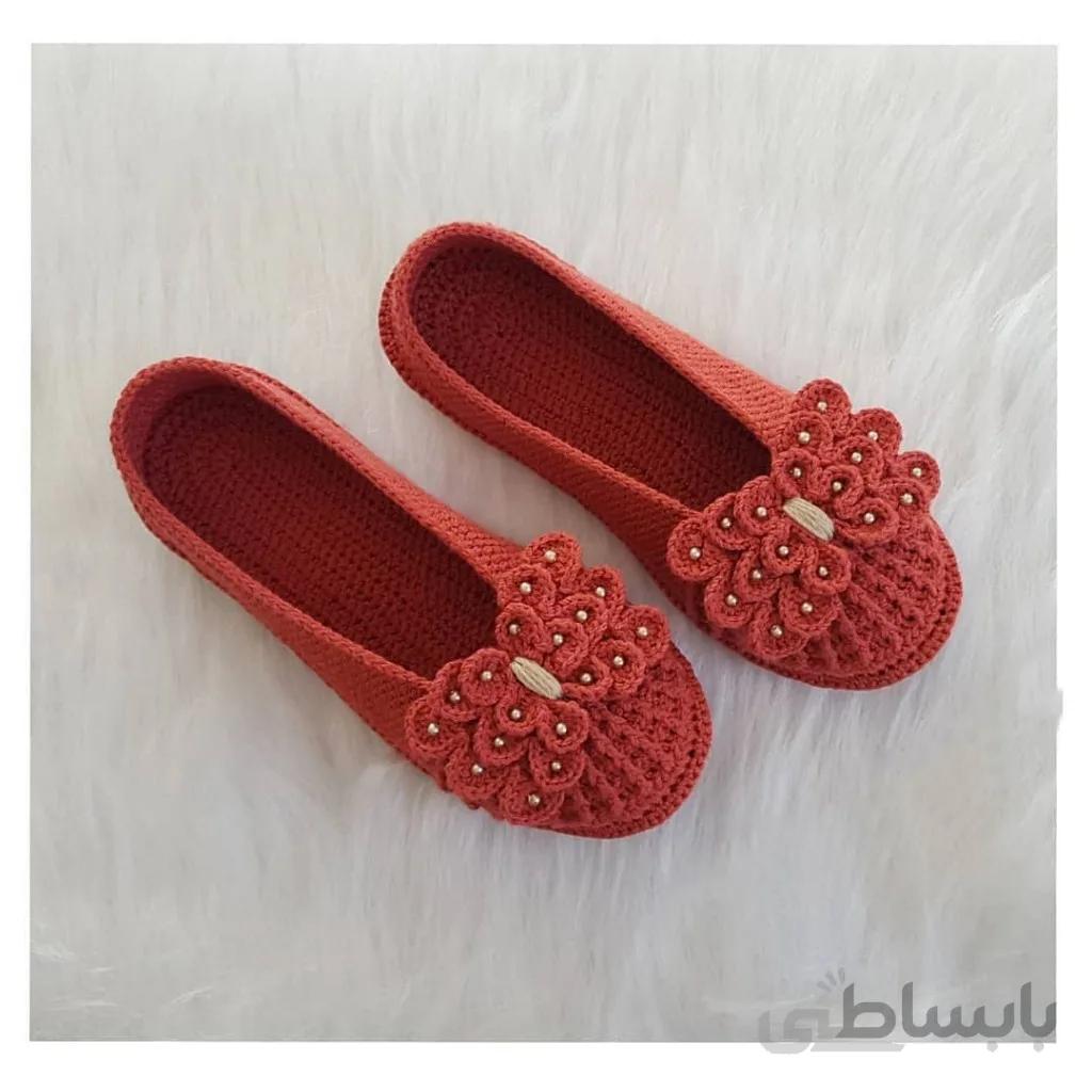 پاپوش بافتنی زنانه sindra مدل II-W
