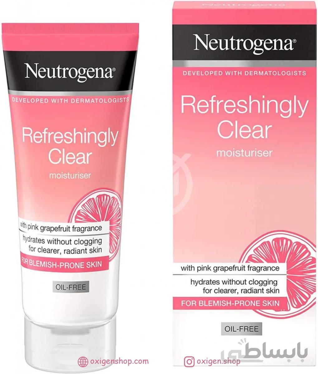 آبرسان گریب فروت نیتروژنا ا Neutrogena refreshingly clear oil free moisturiser