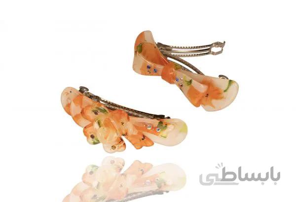 گیره مو مدل گل و پاپیون 1 کد cw69559