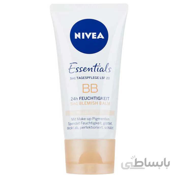Bb کرم نیوا مدل ESSENTTIALS spf20 مرطوب کننده و کرم پودر 50میل