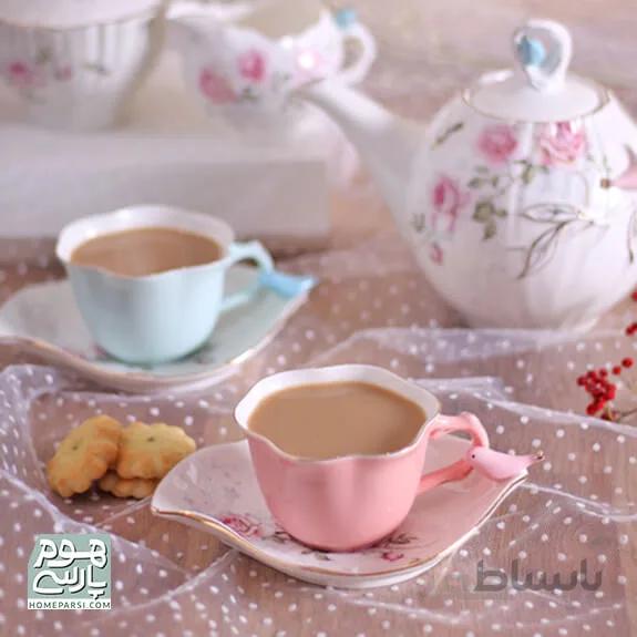 ست فنجان و نعلبکی 6 نفره NOBLE گلدکیش