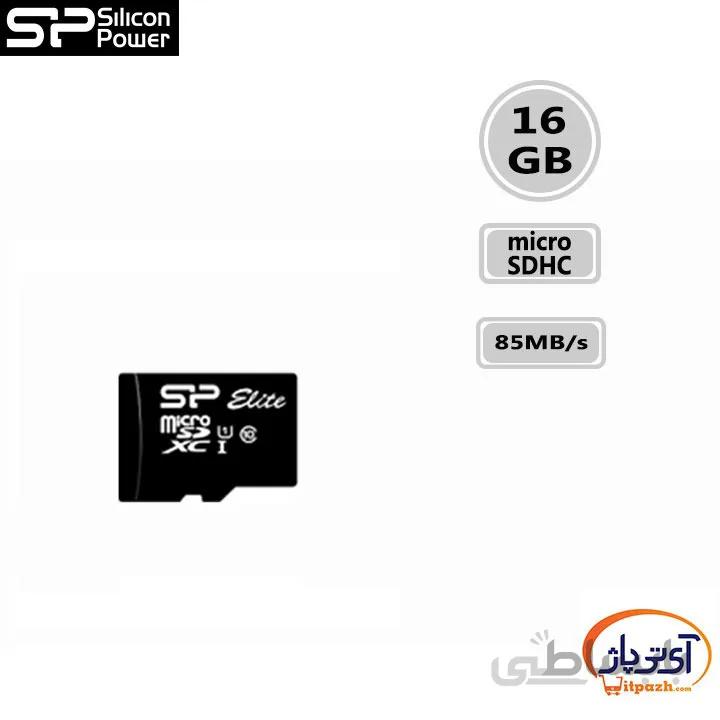 کارت حافظه microSDHC ظرفیت 16 گیگابایت سیلیکون پاور سرعت 85MB/s (بدون خشاب) ا Sُilicon Power microSDHC 16GB 85MB/s class10 uhs-i u1 ALL