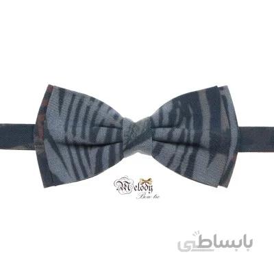 پاپیون سری مندو - مردانه (طرح ابروباد آبی تیره)