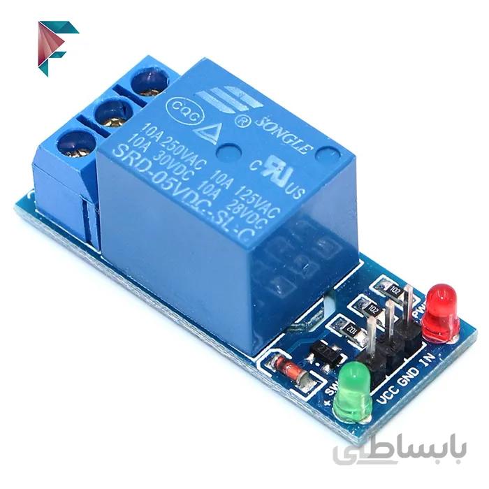 ماژول رله 5 ولت تک کانال | کوچک | 10 آمپر | کیت رله