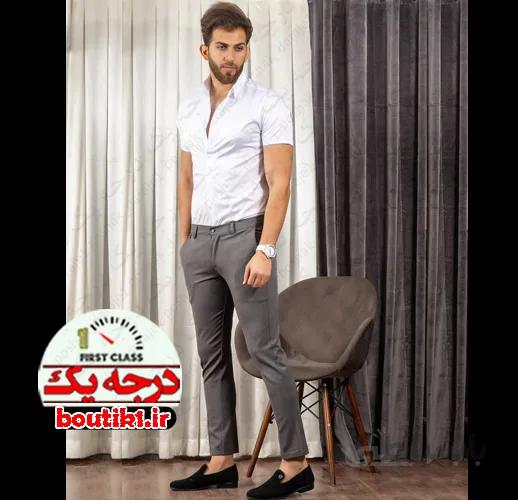 شلوار نخی مجلسی جگوار دمپا پاکتی 5 رنگ