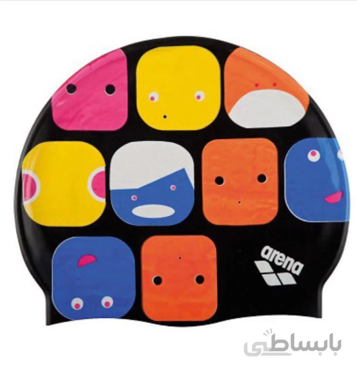 کلاه شنا ارنا مدل پرینت جونیور ا ARENA PRINT JR CAP