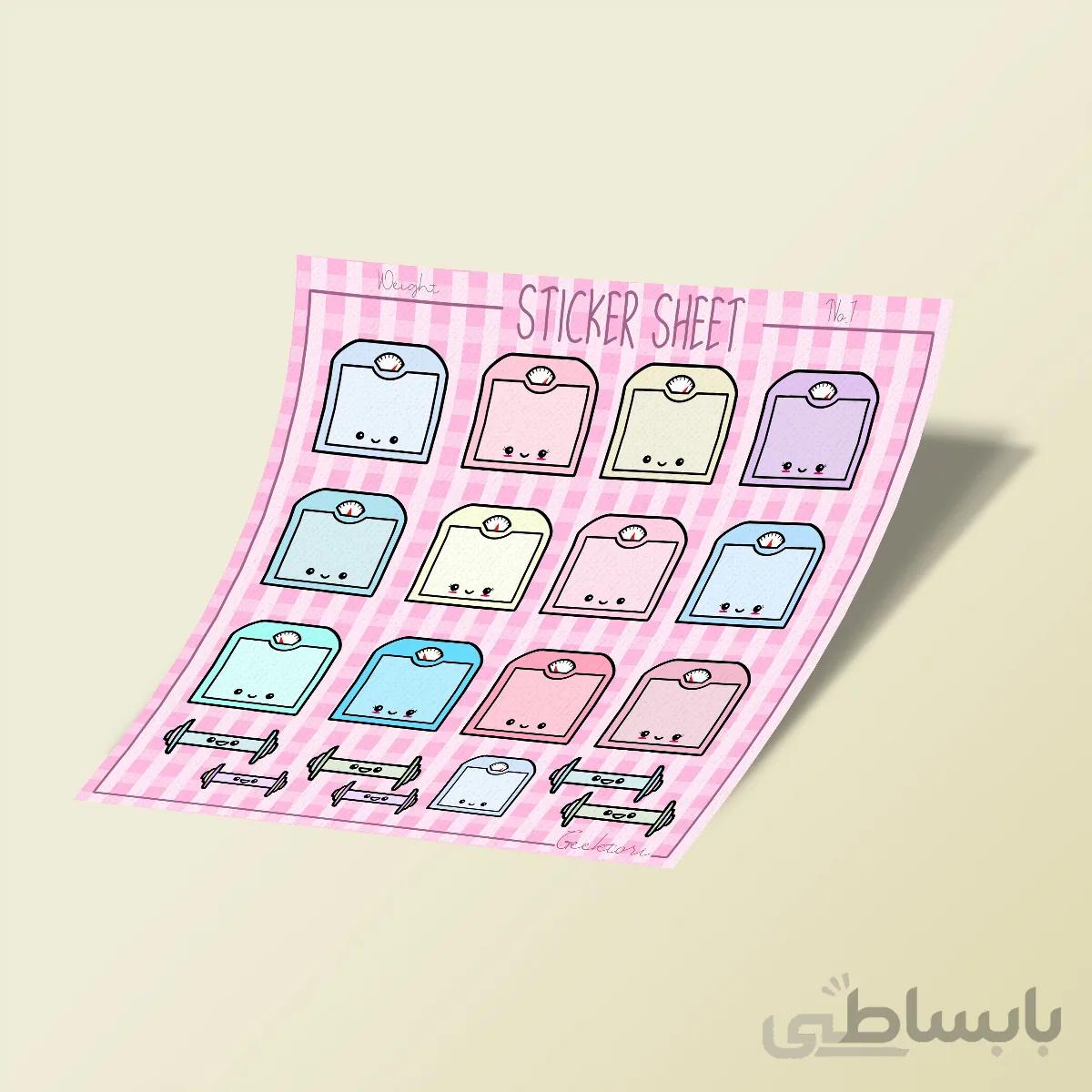 استیکر بولت ژورنال Weight NO.1