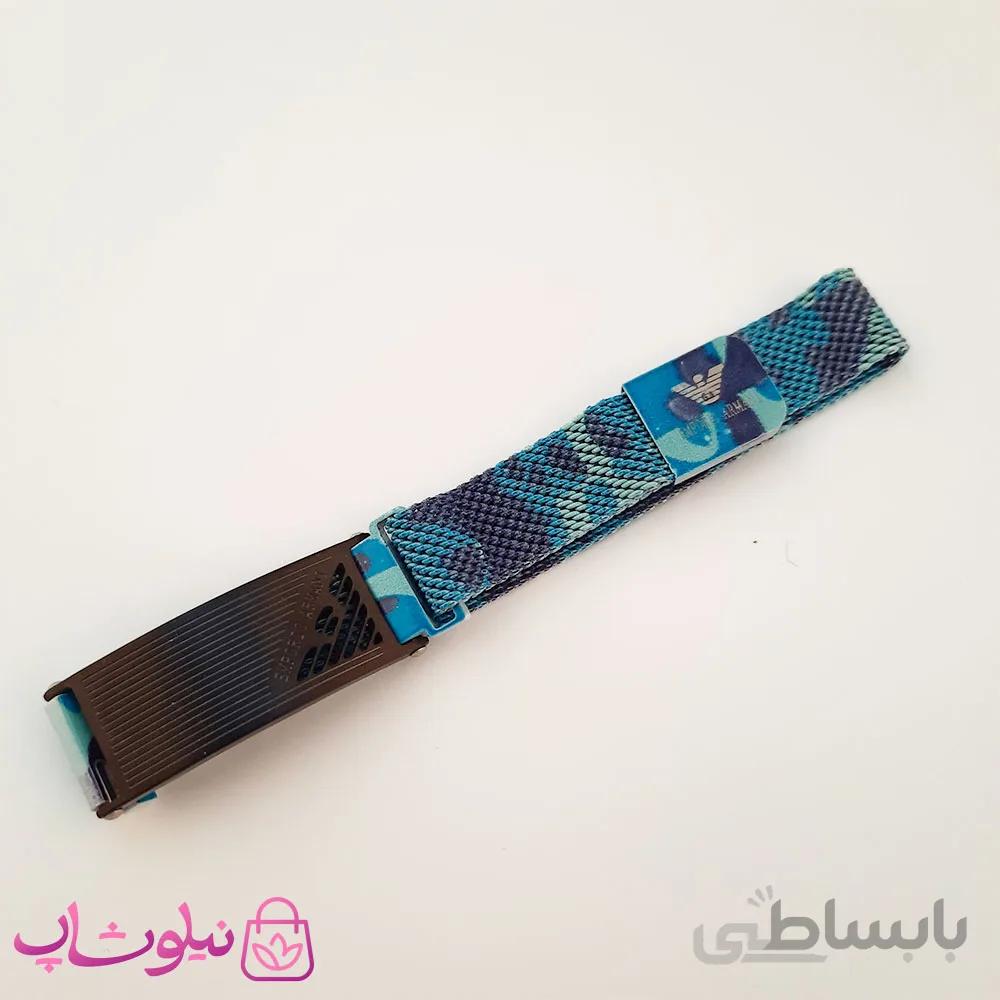 دستبند پسرانه امپریو ارمانی طرح چریکی ابی کد 2564 5