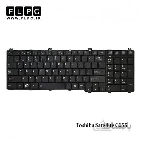 کیبورد لپ تاپ توشیبا C655 مشکی Toshiba Satellite C655 Laptop Keyboard