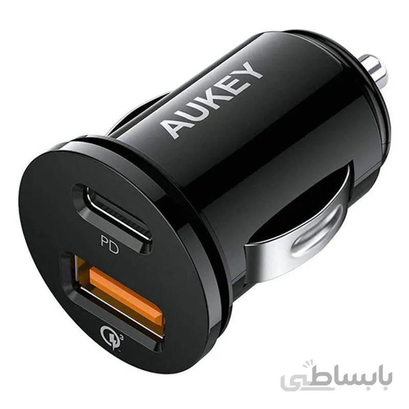 شارژر فندکی آکی مدل CC-Y11|مشکی ا Aukey CC-Y11 Car Charger