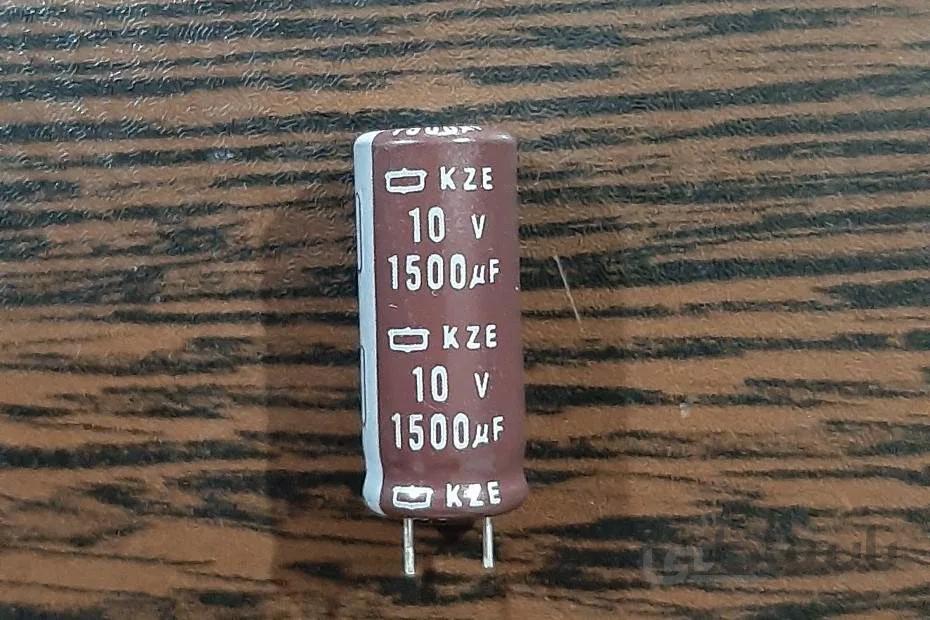 NIPPON 10V 1500uF – خازن الکترولیت، ۱۰ ولت، ۱۵۰۰ میکروفاراد ا NIPPON