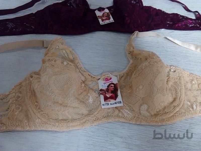 سوتین دانتل فنردار سایز 70 و 75 کاپ B کد 101