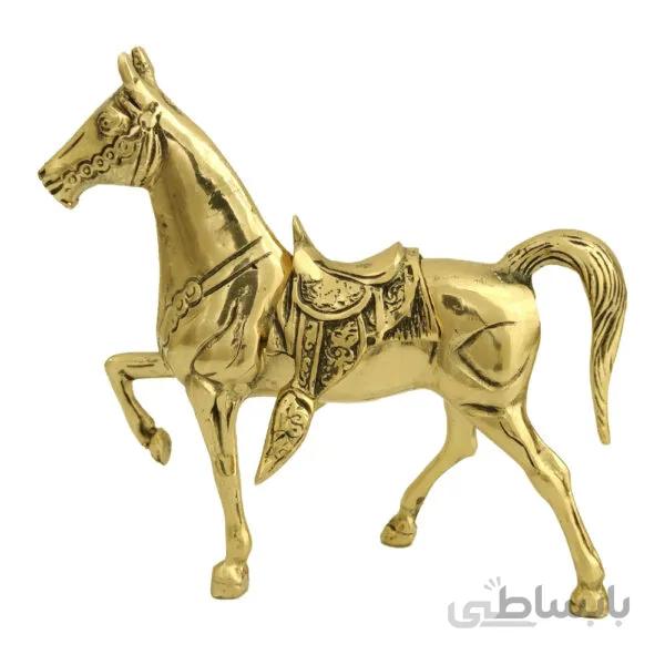 مجسمه برنزی اسب زین دار سایز متوسط کد ۱۲۹۴